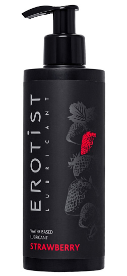 Увлажняющий ароматизированный лубрикант Erotist Strawberry, 250 мл