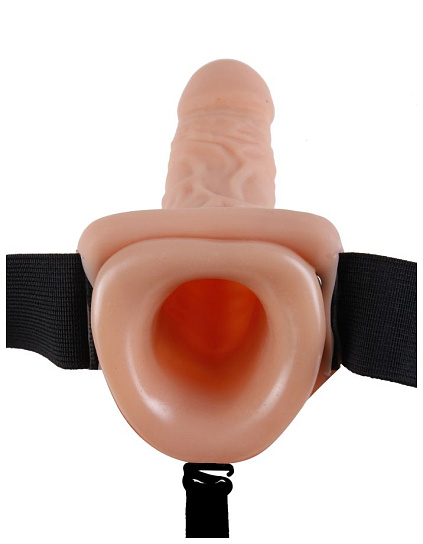 Вибрирующий полый страпон с мошонкой Series 11 Vibrating, 28 см