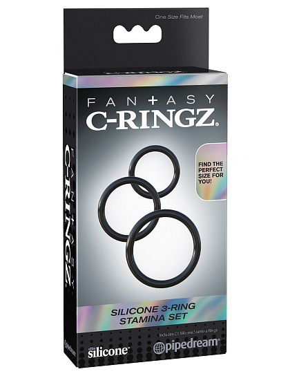 Набор эрекционных колец Fantasy C-Ringz Silicone