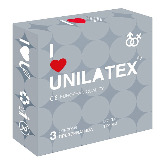 Кондомы с точками из натурального латекса Dotted