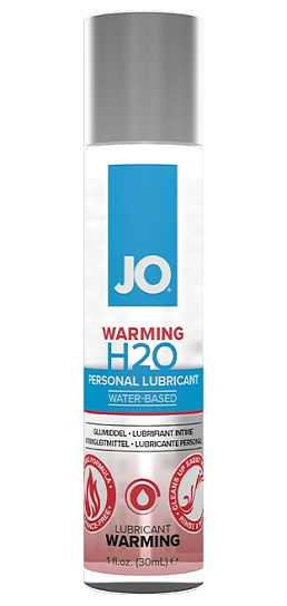 Возбуждающий лубрикант на водной основе JO H2O Warming, 30 мл