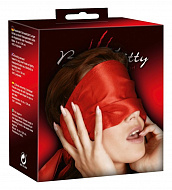 Красная повязка на глаза для интимных игр Bad Kitty