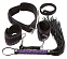 Комплект для БДСМ Bondage Set, черно-фиолетовый 