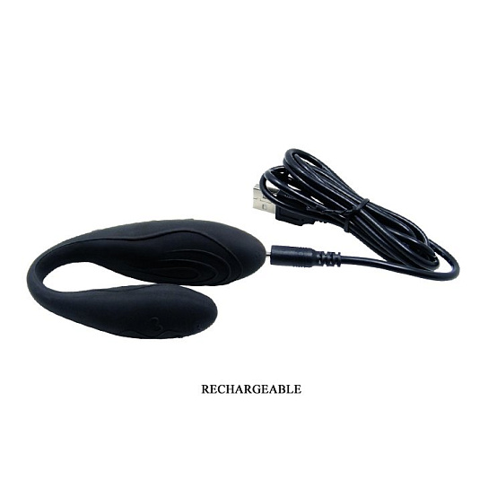 Черный вибратор Indulgence Plus, 30 виброрежимов