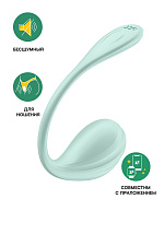 Виброяйцо Satisfyer Smooth Petal Connect App, мятное