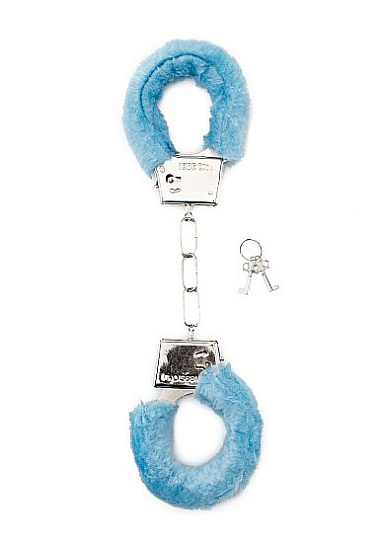 Плюшевые наручники FURRY HANDCUFFS, голубые