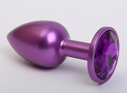 Анальная втулка цвета фиолетовый металлик, 4sexdream, фиолетовая