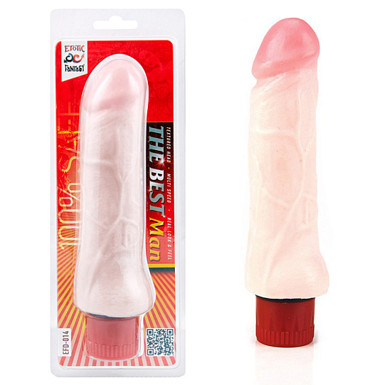 Простой вибратор большого диаметра THE BEST MAN 17,5 см