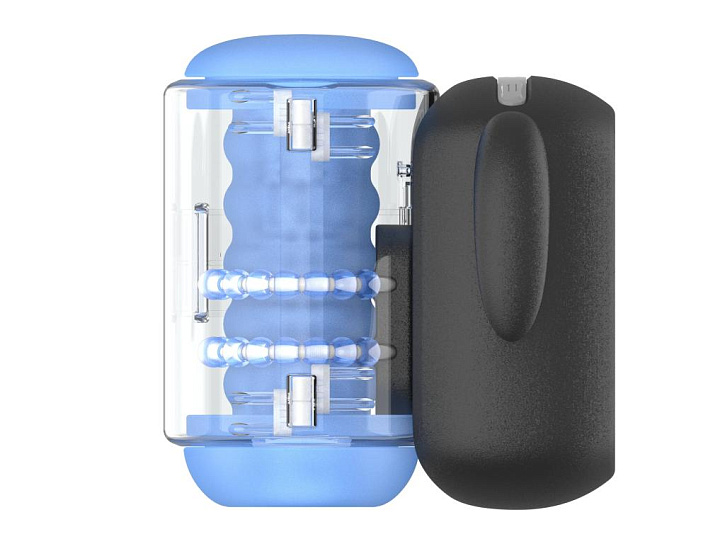 Мастурбатор Amovibe Black Knight Massaging Beads с вращением бусин