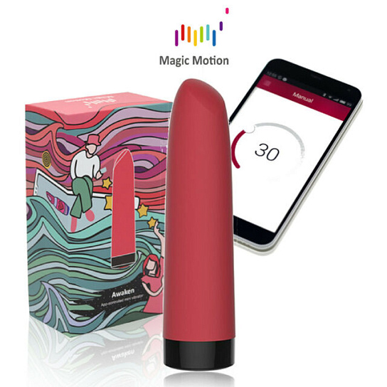 Мини-вибратор Magic Motion Awaken в форме помады