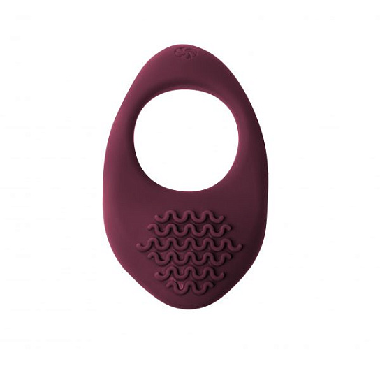 Эрекционное виброкольцо Pure Passion Moonshine, бордовое