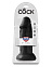 Толстый реалистичный фаллос King Cock 10 Chubby, 22 см, черный