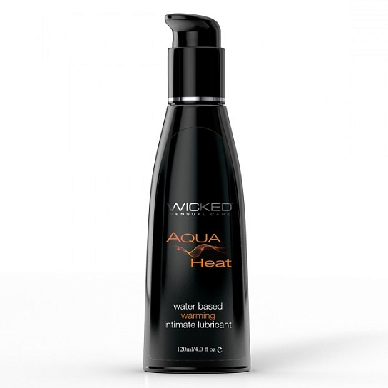 Согревающая смазка на водной основе Wicked Aqua Heat, 120 мл