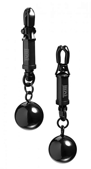 Зажимы на соски с утяжелителями Barrel Nipple Clamps
