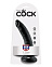 Реалистичный фаллоимитатор с присоской King Cock PipeDream 16.5 см, черный Реалистичный фаллоимитатор с присоской King Cock PipeDream 16.5 см, черный