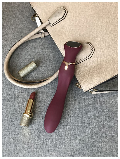 Красивый вибростимулятор Viotec MIRACLE CHANCE, бордовый