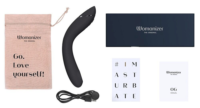 Стимулятор с технологией Pleasure Air для точки G Womanizer OG, черный Стимулятор с технологией Pleasure Air для точки G Womanizer OG, черный