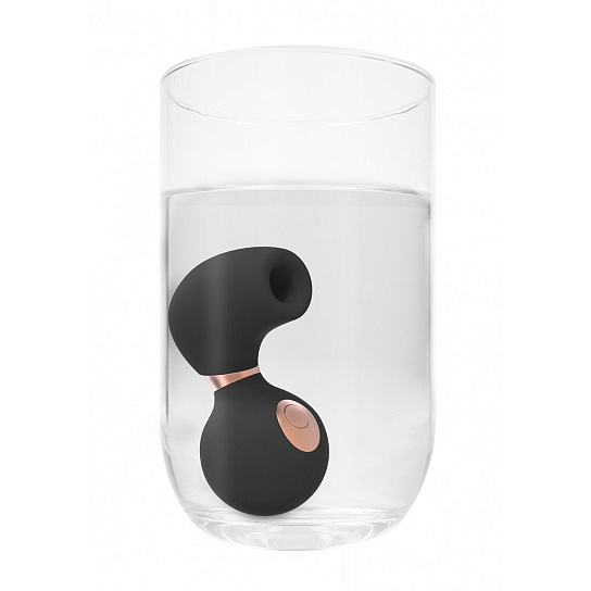 Вакуумно-волновой стимулятор Invincible, водонепроницаемый, черный