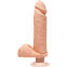 Вибромассажер-реалистик со встроенным мотором Vibrating Caramel, 19 см, телесный