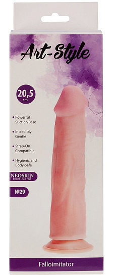 Фаллоимитатор с выпуклой головкой Art-Style №29, 20,5 см