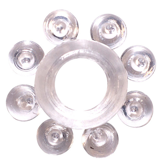 Эрекционное кольцо Rings Bubbles, прозрачное Lola Toys