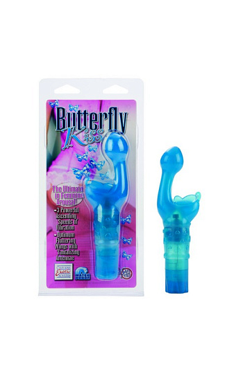 G вибратор The Original Butterfly Kiss, голубой