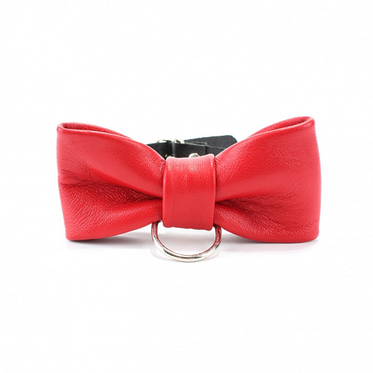 Ошейник с с красной бабочкой