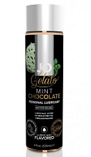 Гелевый вкусовой лубрикант JO Gelato Mint Chocolate Flavored, 120 мл