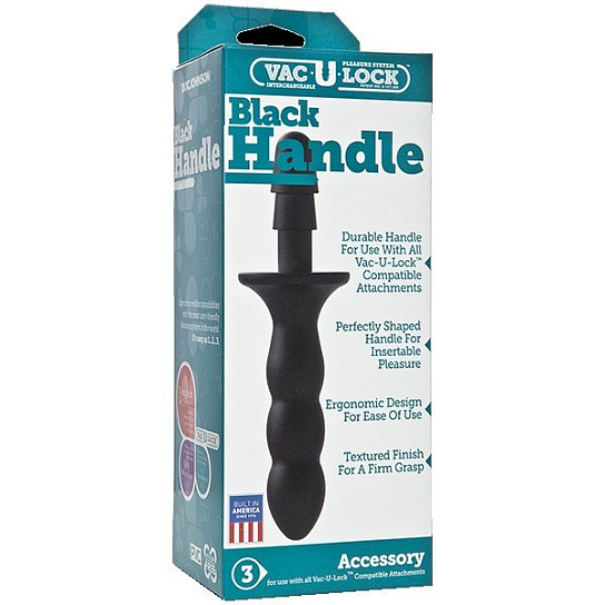 Насадка для страпон-сиситемы Vac-U-Lock Black Handle