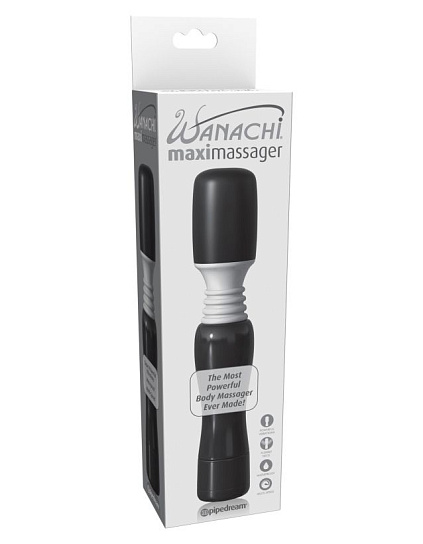 Массажер Maxi Wanachi с бесшумным мотором, черный