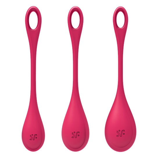 Набор вагинальных шариков Satisfyer Yoni Power 1, красный