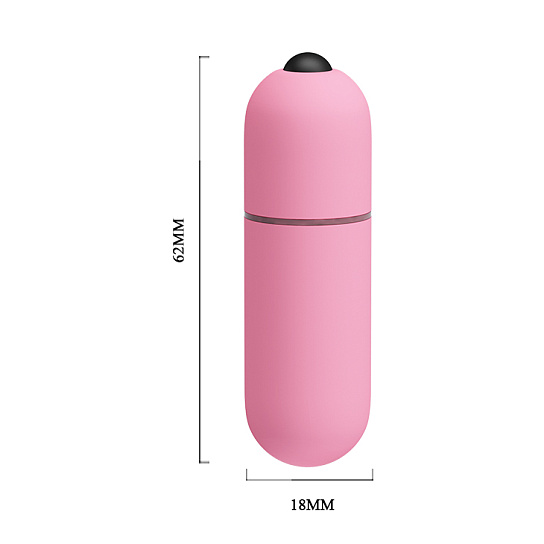 Мультискоростная вибропуля Baile mini vibe, розовая