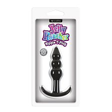 Jelly Rancher T-Plug - анальная пробка рельефная, черная