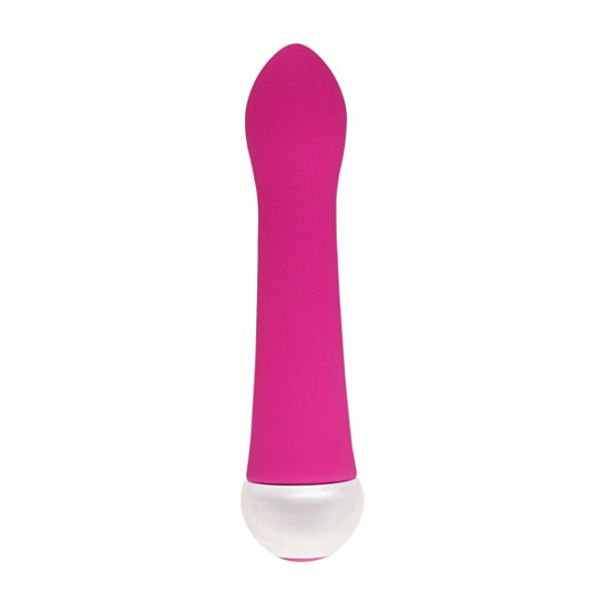 Аккуратный вибратор небольшого размера CARESSING VIBE, 12 см, розовый