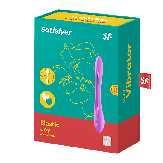 Многофункциональный вибратор Elastic Joy, фиолетовый