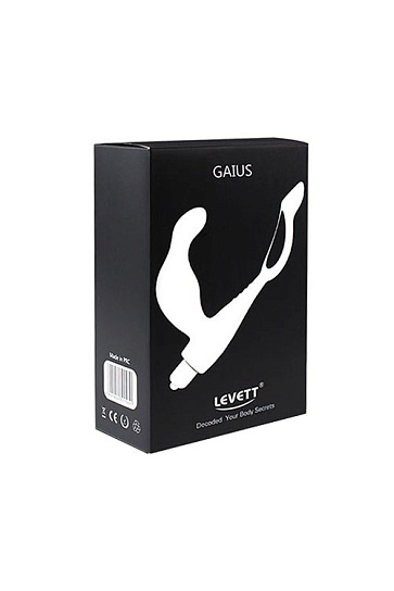 Стимулятор простаты Levett Gaius с дополнительным кольцом, чёрный