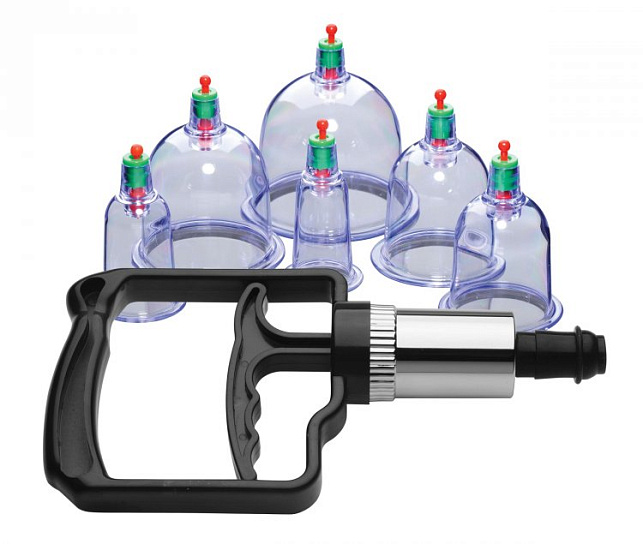 Набор для вакуумной стимуляции Sukshen 6 Piece Cupping Set