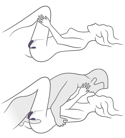 Гибкий Hands-Free вибратор для пар We-Vibe Unite 2.0, фиолетовый