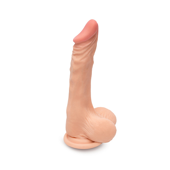 Фаллос реалистичный с вибрацией с пультом ДУ, 15 см