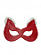 Маска-кошка с опушкой BDSM-Арсенал, красная
