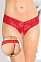Кружевные стринги SoftLine красные, M/L
