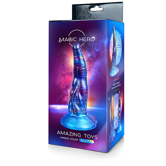Нереалистичный большой фаллоимитатор Magic Hero, 23 см