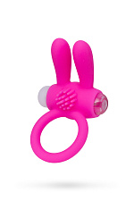 Виброкольцо силиконовое с ушками A-toys, розовое