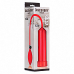 Помпа для члена Discovery RACER с линейкой 21 см, красная
