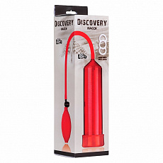 Помпа для члена Discovery RACER с линейкой 21 см, красная