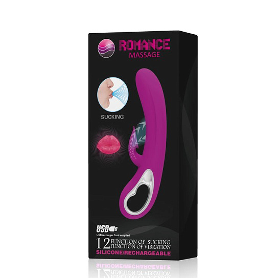 Вибратор с вакуумным стимулятором клитора Romance Massage