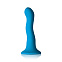 Изогнутый фаллоимитатор Colours Wave 6 Dildo, синий 16,5 см