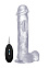 Реалистичный вибратор REALISTIC COCK 8, 13 см, прозрачный