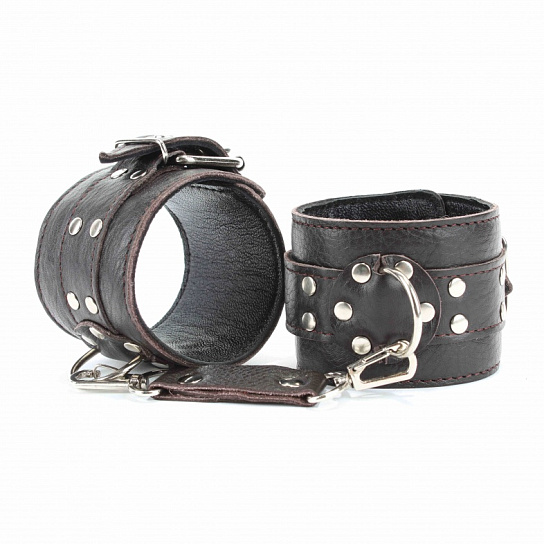 Оковы из мягкой кожи с карабинами