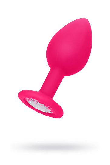 Анальная пробка со стразом POPO Pleasure by TOYFA